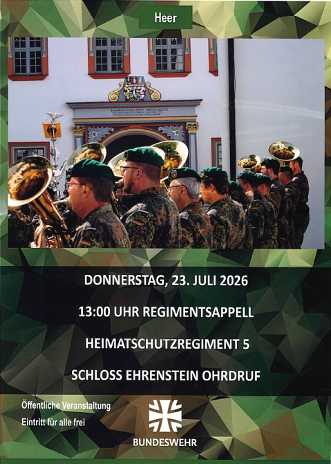 Männer der Bundeswehr mit Blasinstrumenten&nbsp;&copy;&nbsp;Einheitsgemeinde Ohrdruf